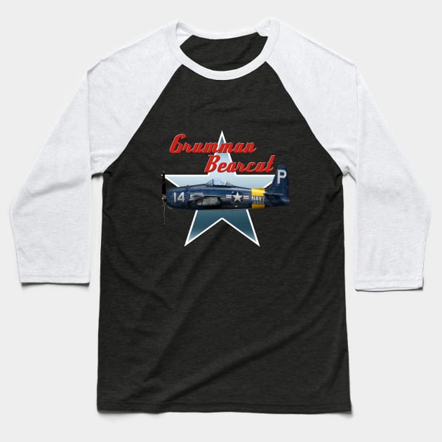 Grumman Bearcat Baseball T-Shirt by Spyinthesky